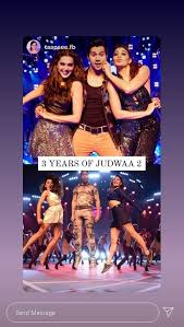 Varun Jacqueline Taapsee Get Nostalgic As Judwaa 2 Clocks 3 Years Ani Bw Businessworld With 3500+ screens, it is the third widest release of 2017 after tubelight (4400 screens) and bahubali 2.