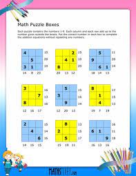 The one that picks the last box wins. Puzzle Box Addition Worksheets Math Worksheets Mathsdiary Com