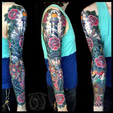 Large traditional tattoo pieces like sleeves and leg designs generally include multiple images spaced out over many traditional tattoo designs will use just a small amount of shading and instead create. Sullen Art Collective On Instagram It S A Pleasure Watching Large Scale Projects Come To Life Ove Traditional Tattoo Traditional Tattoo Sleeve Sleeve Tattoos