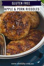 Gluten Free Apple And Pork Rissoles Abc Blog Australian Baby Card Homemade Sausage Recipes Lamb Mince Recipes Sausage Recipes