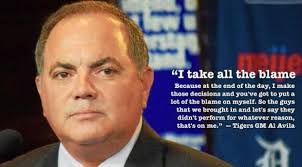 Tigers GM Al Avila gets low marks for failure of first year's moves; 'I  take all the blame'