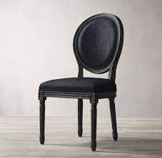 rh vintage french round fabric side chair 375 french dining chairs antique side chairs farmhouse dining chairs