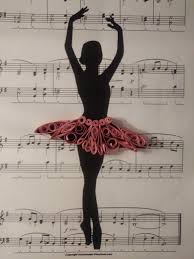 Quilling Silhouette Balerina Balerina Quilling Silhouette