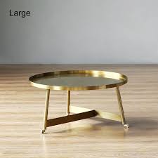 Shop for coffee table tray online at target. Stylish Gold Coffee Table Small Medium Large Round Rolling Side Table With Wheels Tray Top In 2021 Gold Coffee Table Coffee Table With Wheels Coffee Table