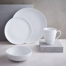 Check spelling or type a new query. Organic Shaped White Porcelain Dinnerware Set Set Of 16