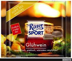 Ritter Sport Gluhwein Ritter Sport Ritter Sport Sorten Ritter Sport Schokolade