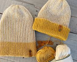 Machine knitting and hand knitting tutorial. Knitting Machine Beanie Pattern The Double Stranded Beanie Savlabot