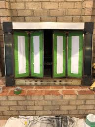 Multiple coats of spray paint will help give you an even finish. Painted Fireplace Doors 6 Steps With Pictures Instructables