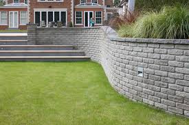 External installation of marshalls' stoneface walling units. Marshall Marshalite Walling American Traditional Garden West Midlands By Jewson Houzz