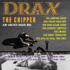 Discover 50 intense crossfit chipper wods perfect for building strength, cardio, bodyweight workouts, partner wods, and more. Chipper Wod Drax The Chipper Aiw Another Insane Wod