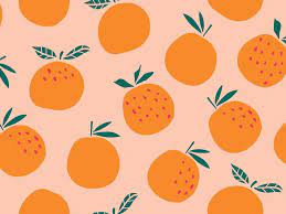 Oranges Pattern Cute Desktop Wallpaper Aesthetic Desktop Wallpaper Fruit Wallpaper