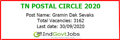 This website belongs to department of posts, ministry of communications, government of india site is best viewed in google chrome, internet explorer 9.0 and above at 1024 x 768 resolution. Tamilnadu Postal Circle Recruitment 2020 Apply Online 3162 Gds Vacancies