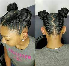 17 Best Hair Updo Ideas For Medium Length Hair Best Hairstyle Ideas Natural Hairstyles For Kids Natural Hair Styles Kids Braided Hairstyles