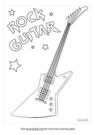 On this page you ll find free samples from my range of printable coloring books and published coloring books which have sold over 3 5 million copies worldwide these coloring. Easy Rock Guitar Coloring Pages Free Music Coloring Pages Kidadl