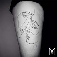 Click to view uploads for miguel angel. New Minimalistic Single Line Tattoos By Mo Ganji Colossal
