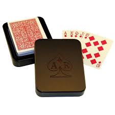 Wanna make and customize your own deck box? Wood Single Deck Playing Card Box With Cards 1319 Accolades Inc