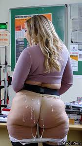 Porn image of thick thighs fetish facial bimbo waitress spreading ass  created by AI