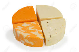 Monterey jack earns the rightful position as a true american cheese since it originated in the mexican franciscan friars of monterey, california. Vier Stucke Von Kase Milden Cheddar Gauda Die Landwirte Aus Marmor Und Monterey Jack Isoliert Auf Weissem Lizenzfreie Fotos Bilder Und Stock Fotografie Image 24023470