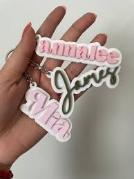 Personalized Name Keychain Name Tag Customized Keychain Basket Tag Book Bag  Name Tag Backpack Tags Kid's Name Tag
