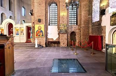 Базиликата Света София в столицата, генерирано от AI