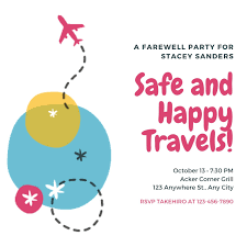 Choose from hundreds of designs. Free Custom Printable Farewell Party Invitation Templates Canva