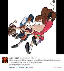 And then on season 2 it was like: Alex Hirsch Announces Season 2 Gravity Falls Know Your Meme