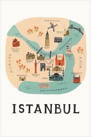 Selection De Posters Cartographiques Turbulences Deco Istanbul Cartographie Cartes Illustrees