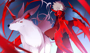 White hair and pink eyes. Anime Anime Boys Red Eyes Creature Red White Blue 1600x941 Uhd Wallpapers Walldump Free Hd And Uhd Wallpapers