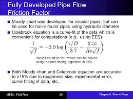 Chapter 8 Flow In Pipes Eric G Paterson Spring Ppt Video