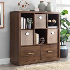 Solid wood construction is easy to paint or stain. Better Homes Gardens Steele 6 Cube Storage Room Organizer With Drawers Multiple Finishes Walmart Com Walmart Com