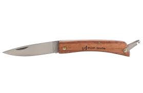Couteau Bois Personnalise Marquage Texte Logo Publicitaire Pas Cher