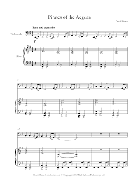 • easy pirates of the caribbean medley for cello and piano. David Bruce Pirates Of The Aegean Sheet Music For Cello 8notes Com
