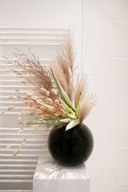 Round Vase Dried Flower Arrangements Dried Flowers Plants