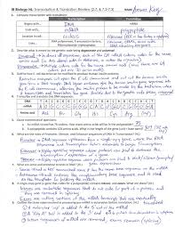 Displaying top 8 worksheets found for answer key to function translations review. Ib Protein Synthesis Review Key 2 7 7 2 7 3