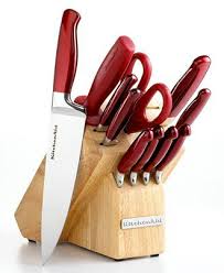 Kitchenaid Knife Set In Red Kitchen Aid Kitchenaid Knife Set Kitchen Organization