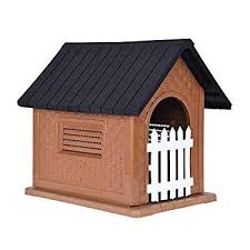 Dd Upstep Dog House For Medium To Large Sized Dogs Pet Waterproof Plastic Dog Kennel Easy To Asse In 2020 Outdoor Dog House Plastic Dog Kennels Weatherproof Dog House