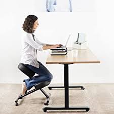 Kneeling Chair Adjustable Stool For Home And Office Improve Your Posture With An Angled Seat In 2020 Adjustable Stool Home Kneeling Chair