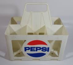 Vintage Pepsi Cola 4 5l 6 X 750ml White Plastic Bottle Holder Carrying Case Pepsi Cola Bottle Holders Pepsi