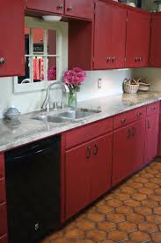 Stands feature faux marble countertops in grey and beige shades, wall classy antique style kitchen cabinets of wood in creams with beige undertones. Red Kitchen Cabinets With Chalk Paint Red Kitchen Decor Chalk Paint Kitchen Cabinets Red Kitchen Cabinets