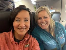 Randomly sat next to my friend Pam in Denver