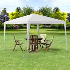 Pavillon De Jardin Tente Polyetylene Acier Revetu Par Poudre Blanc 3x3x2 5m Ebay