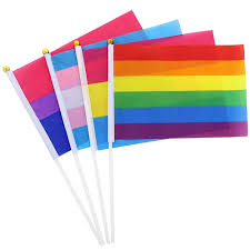 $11.00 get fast, free shipping with amazon prime & free returns return this item for free. 60 Pack Gay Pride Bisexual Pansexual Transgender Handheld Flags Lgbtq Accessory 8 3 X 5 5 Inch With 12 Inch Stick Striped Rainbow Flag For Party Parades Events Support Pride Lesbian Queer Walmart Com Walmart Com