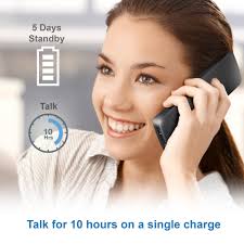 Telephone Maison Long Range DECT 6.0 Cordless Home Phone With 2" Backlit  Screen Flip Phones