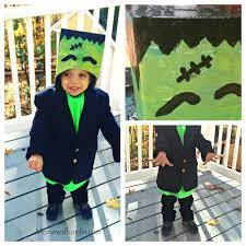 Your little one is too cute to spook in this frankenstein's monster costume for toddler boys. Diy Frankenstein Halloween Costume For Kids Mommy S Bundle