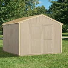 2×4 framed & sheeted walls. Handy Home Products Do It Yourself Princeton 10 Ft X 10 Ft Wood Storage Shed Building 18250 1 The Home Depot
