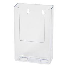 Wall mounted shaker peg rail, unfinished wood, 4 hook traditional coat rack at walmart and save. Viking Wall Mountable Literature Display Acrylic 112 X 43 X 165mm Dl Clear Viking Direct Ie
