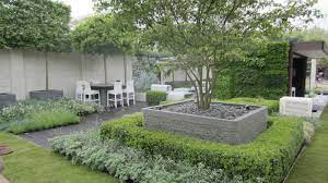 Under Tree Large Garden Planters Garden Design Modern Garden
