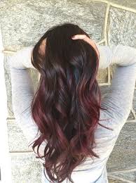 I really miss seeing those red lights. 95 Purple Hair Color Highlights Lowlights For Dark Burgundy Plum Violets Colors Koees Blog Red Balayage Hair Hair Styles Hair Color Balayage