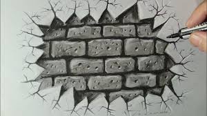 Learn how to draw brick wall texture pictures using these outlines or print just for coloring. Drawing A Cracked Brick Wall Time Lapse Youtube