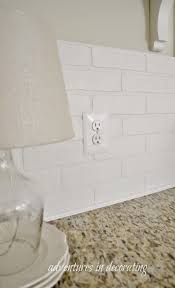 A new tile backsplash for your kitchen is an easy way to add beauty, resilience and durability to the room. Faux Brick Wallboard From Lowes Painted And Glued On Then Add Trim To Finish Faux Brick Faux Brick Backsplash Faux Brick Walls